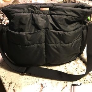Kate Spade "Holland walk-adamson" Black Diaper Bag
